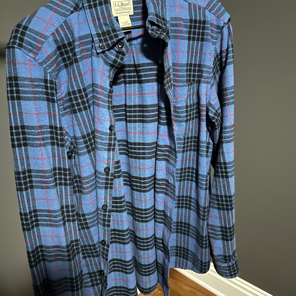 LL BEAN | MEN’S SCOTCH PLAID FLANNEL | M | NWOT - Picture 3 of 5